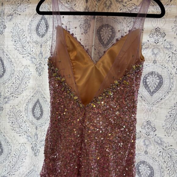 Mac‎ Duggal Lavender Sequin Prom Dress Size 6 - Picture 8 of 14